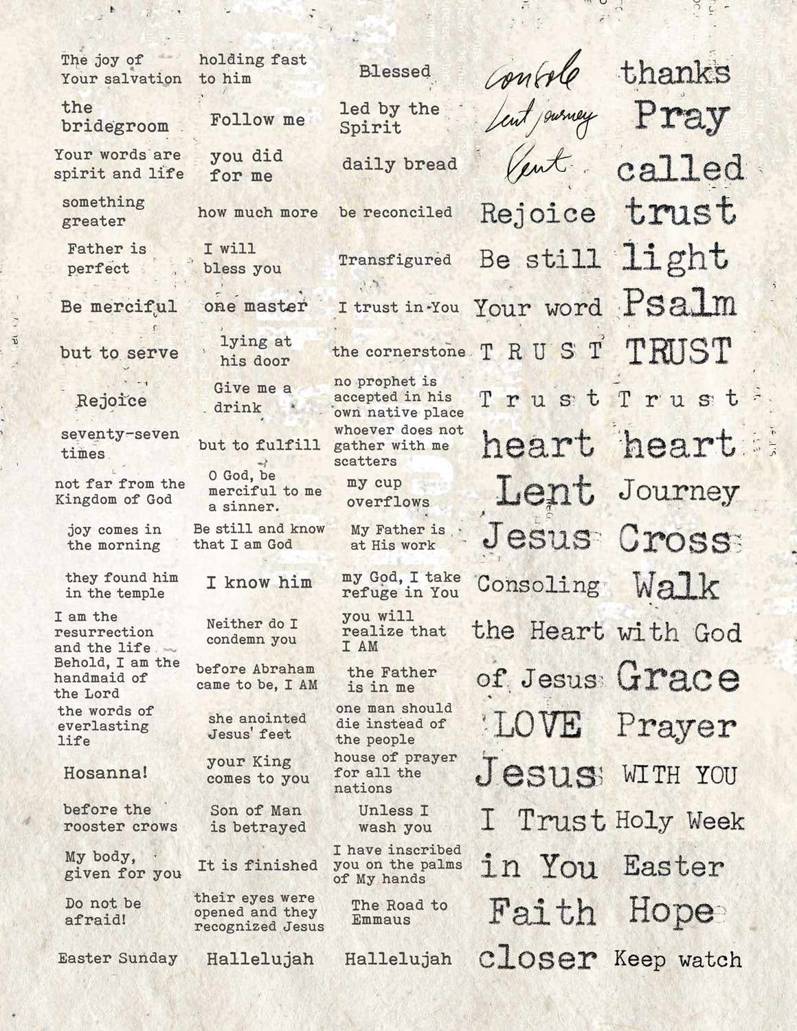 **DAILY READINGS FOR LENT kit ** Digital Download
