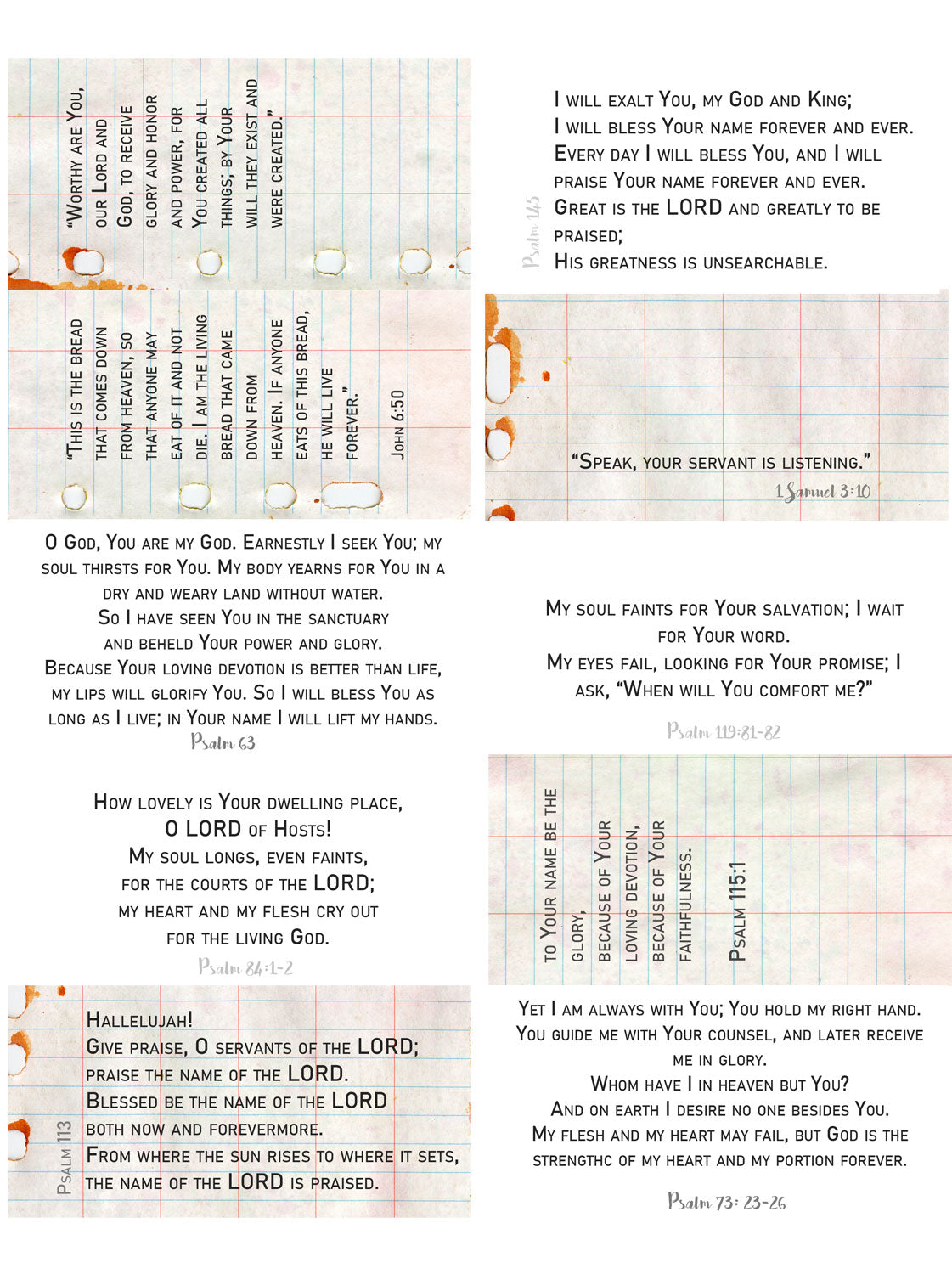 ADORATION FAITH NOTES  journal with sticker options