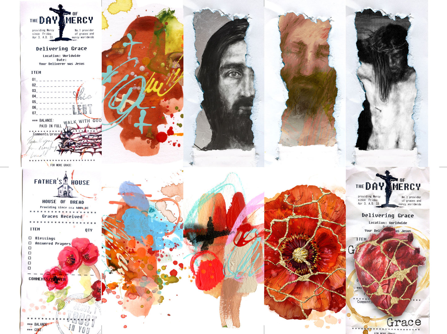 GRACE-LENT sticker pack - variety stickers for Bible Journaling