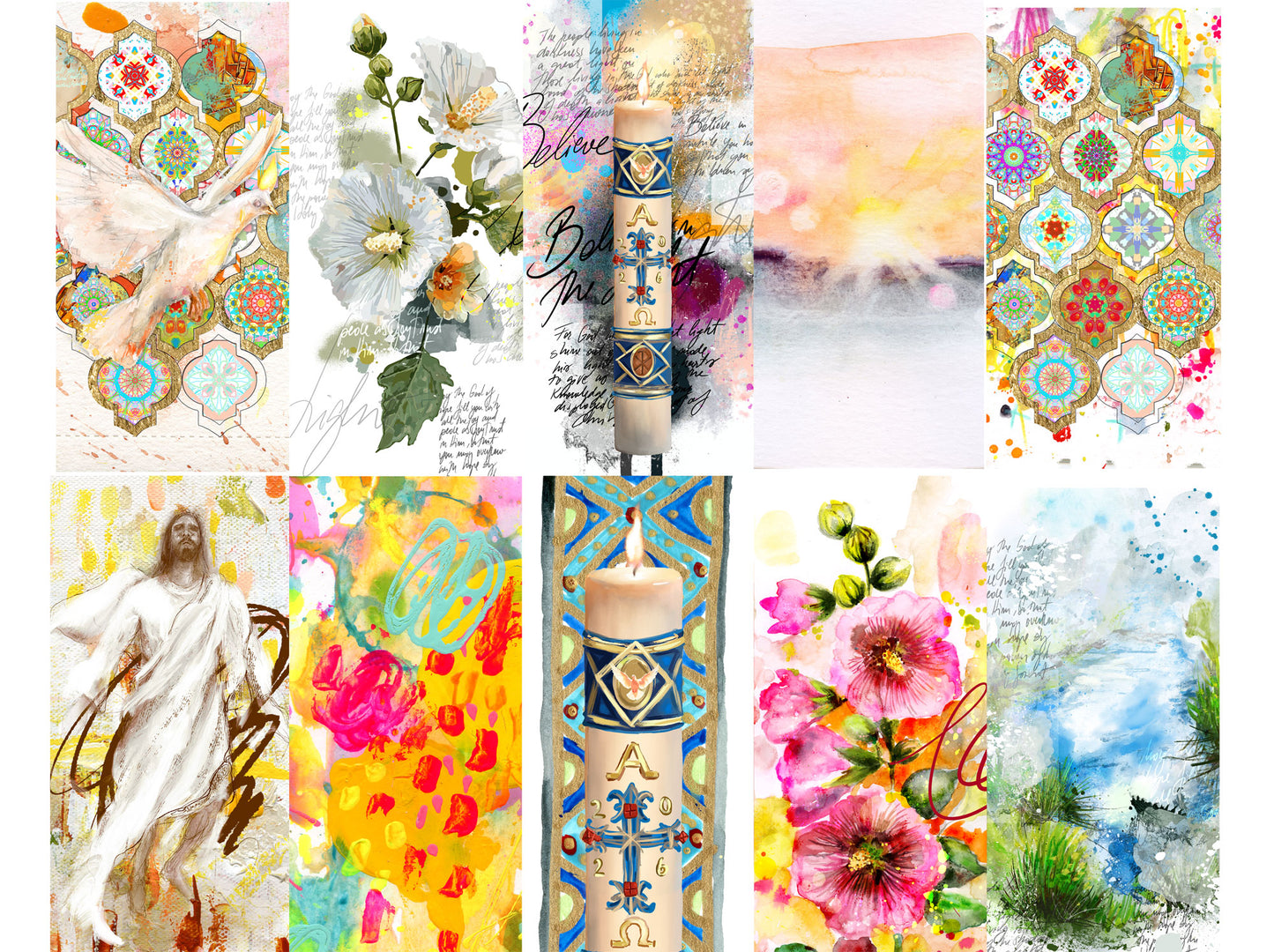 **DAILY READINGS FOR Easter season kit ** for Bible Journaling - Faith Notes series