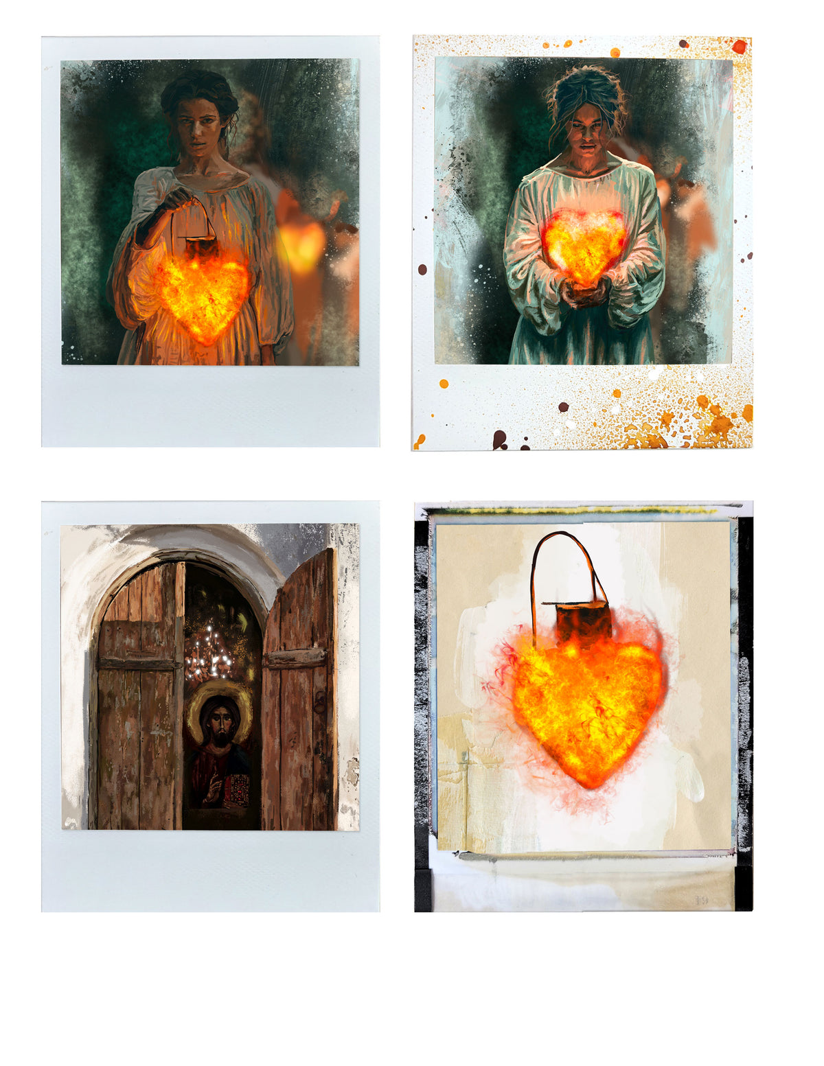 'Against the Drift'- 24 Journaling Polaroid style Cards