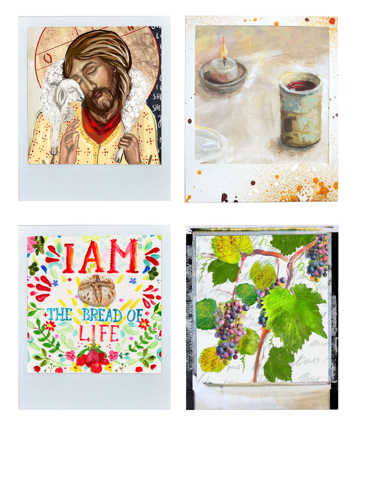 I AM- 24 Journaling Polaroid style Tickets