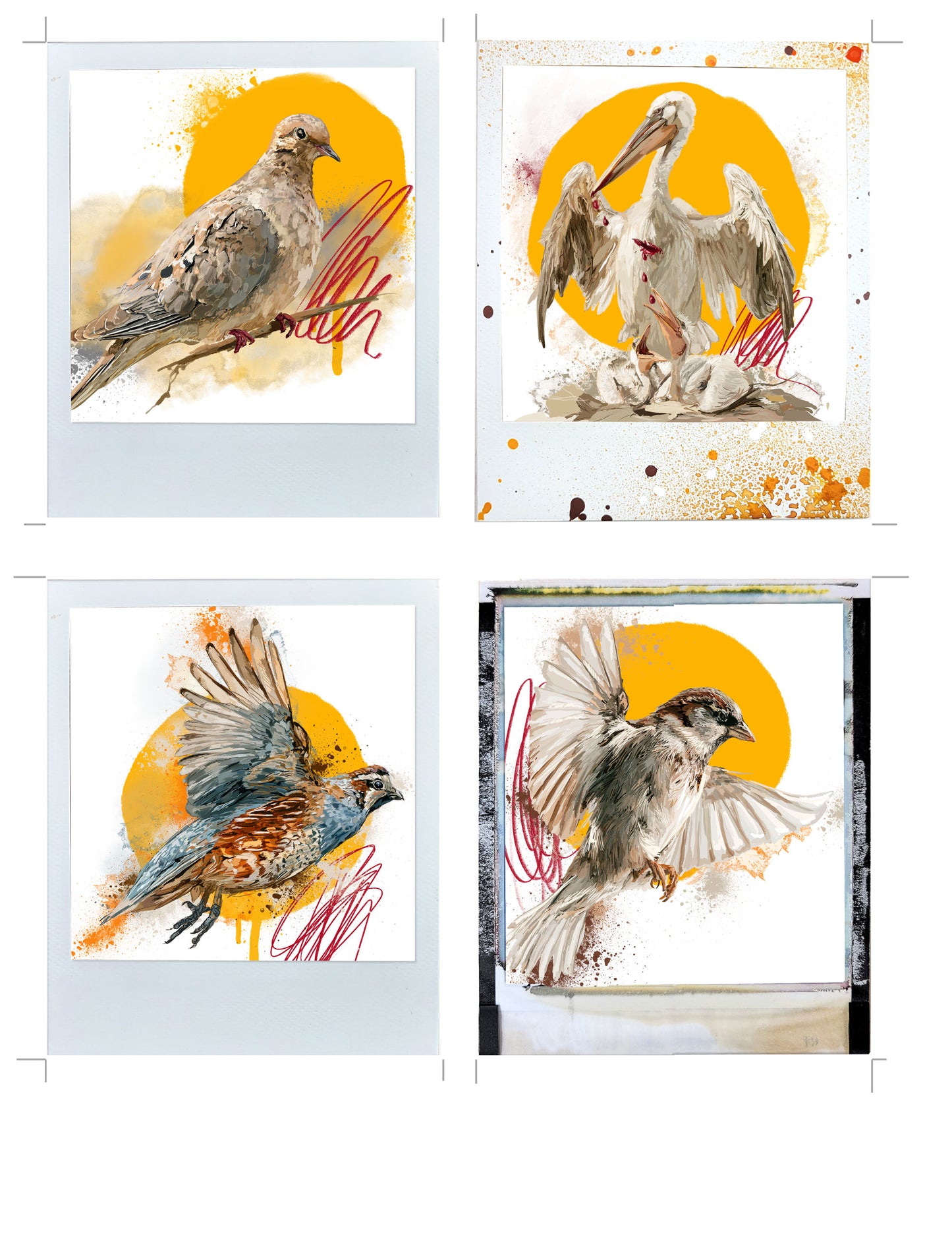 'Beatitudes 1'- 24 Journaling Polaroid style Cards