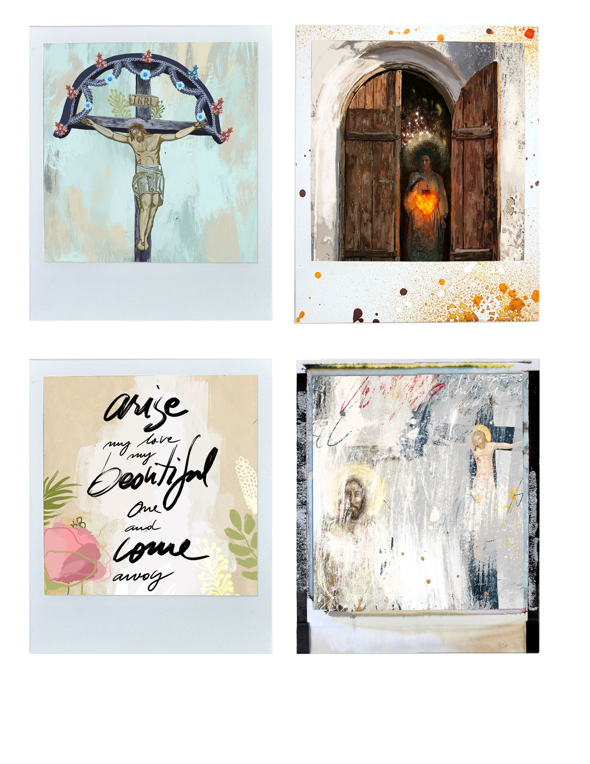 'Against the Drift'- 24 Journaling Polaroid style Cards