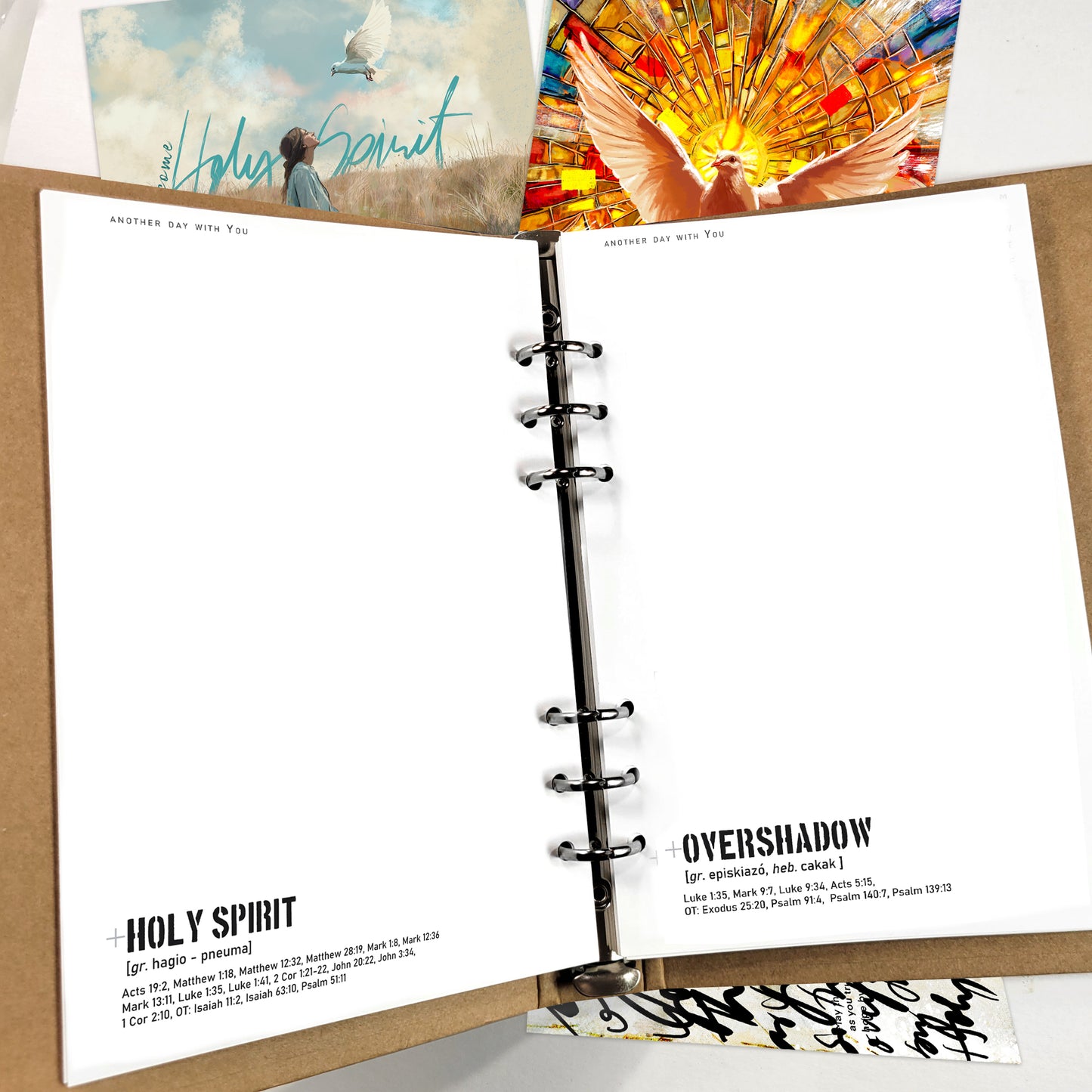 HOLY SPIRIT kit Prayer Journal pages - add-on
