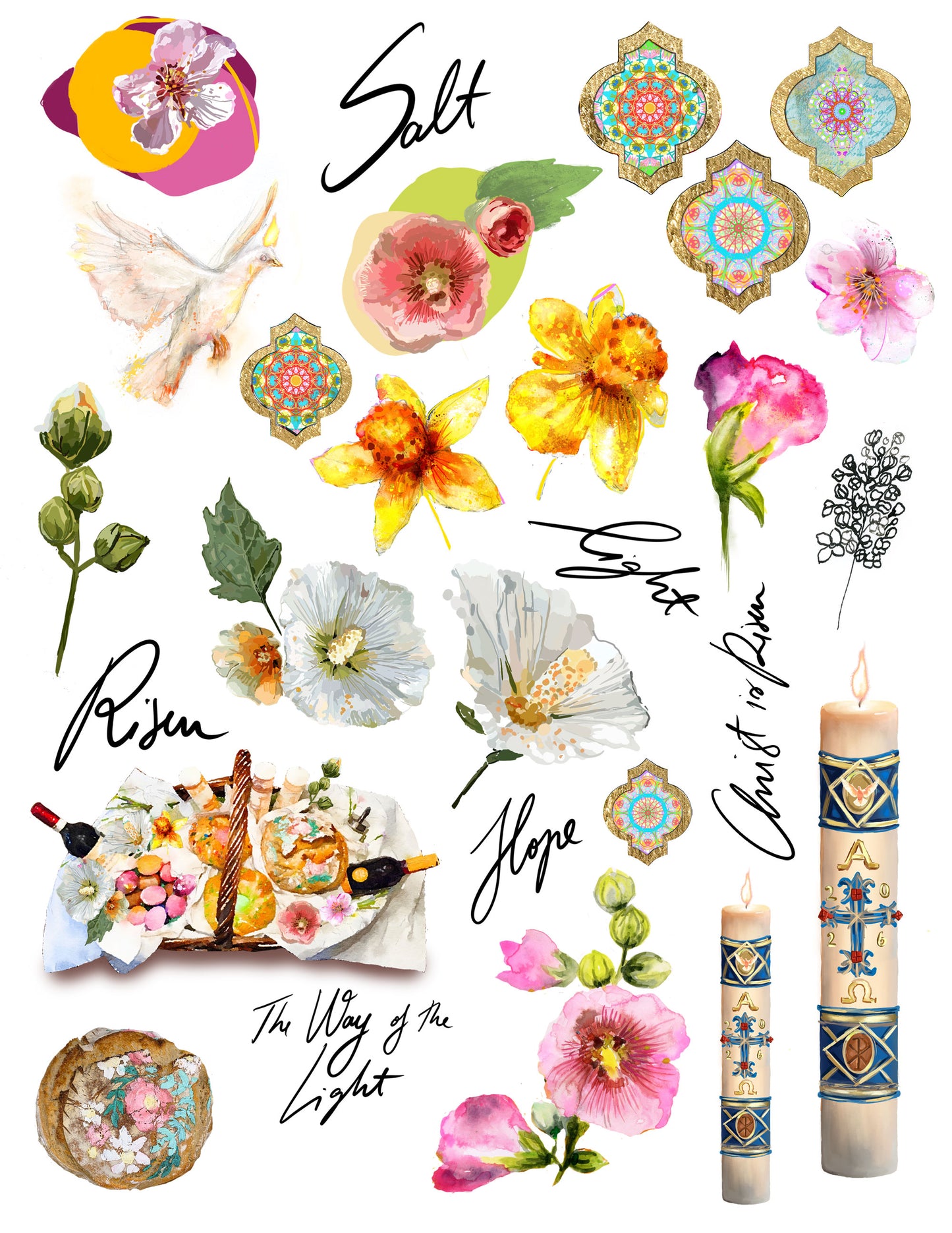 SALT & LIGHT KIT Digital Download -Bible Journaling kit Faith Notes series