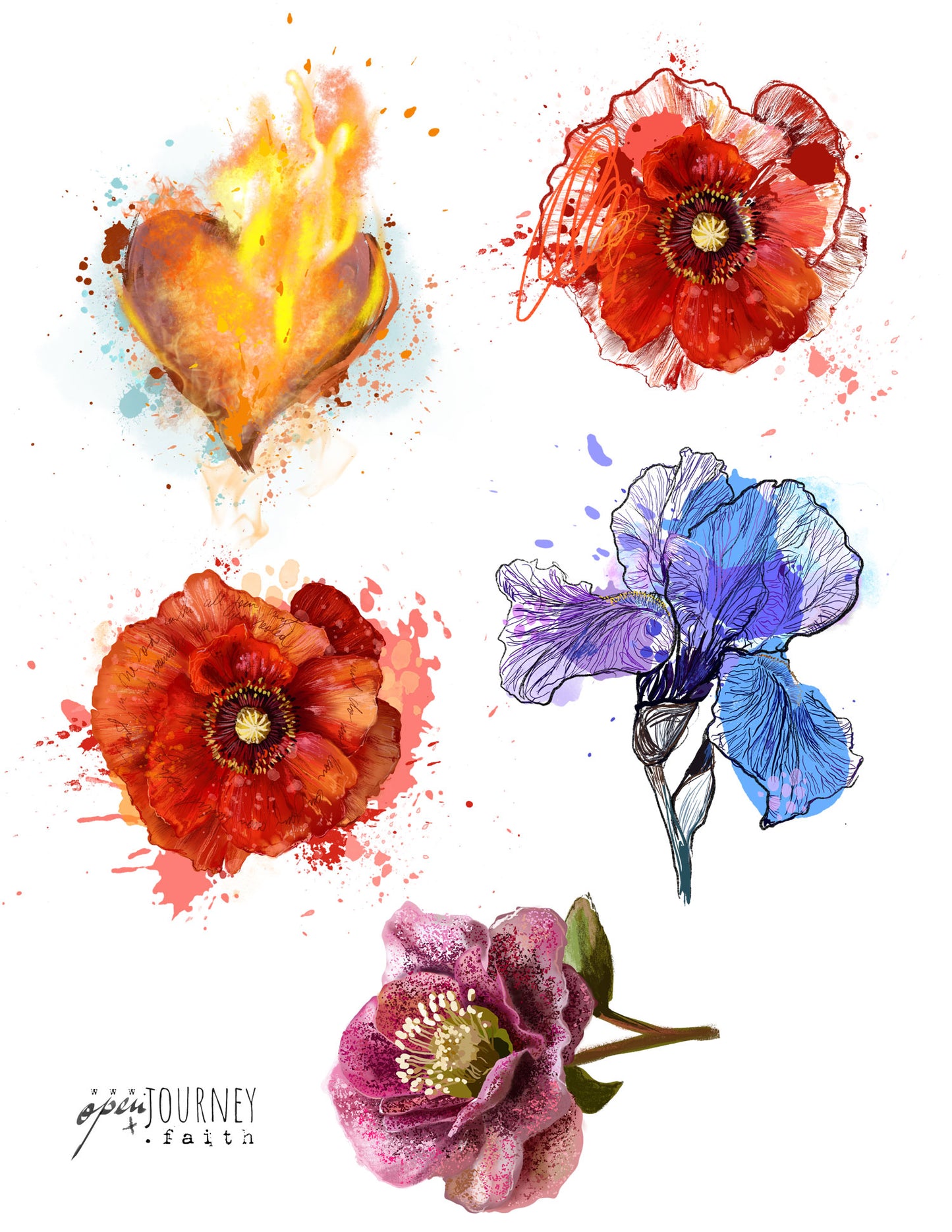 LENT-TRUST KIT Digital Download -Bible Journaling kit Faith Notes series