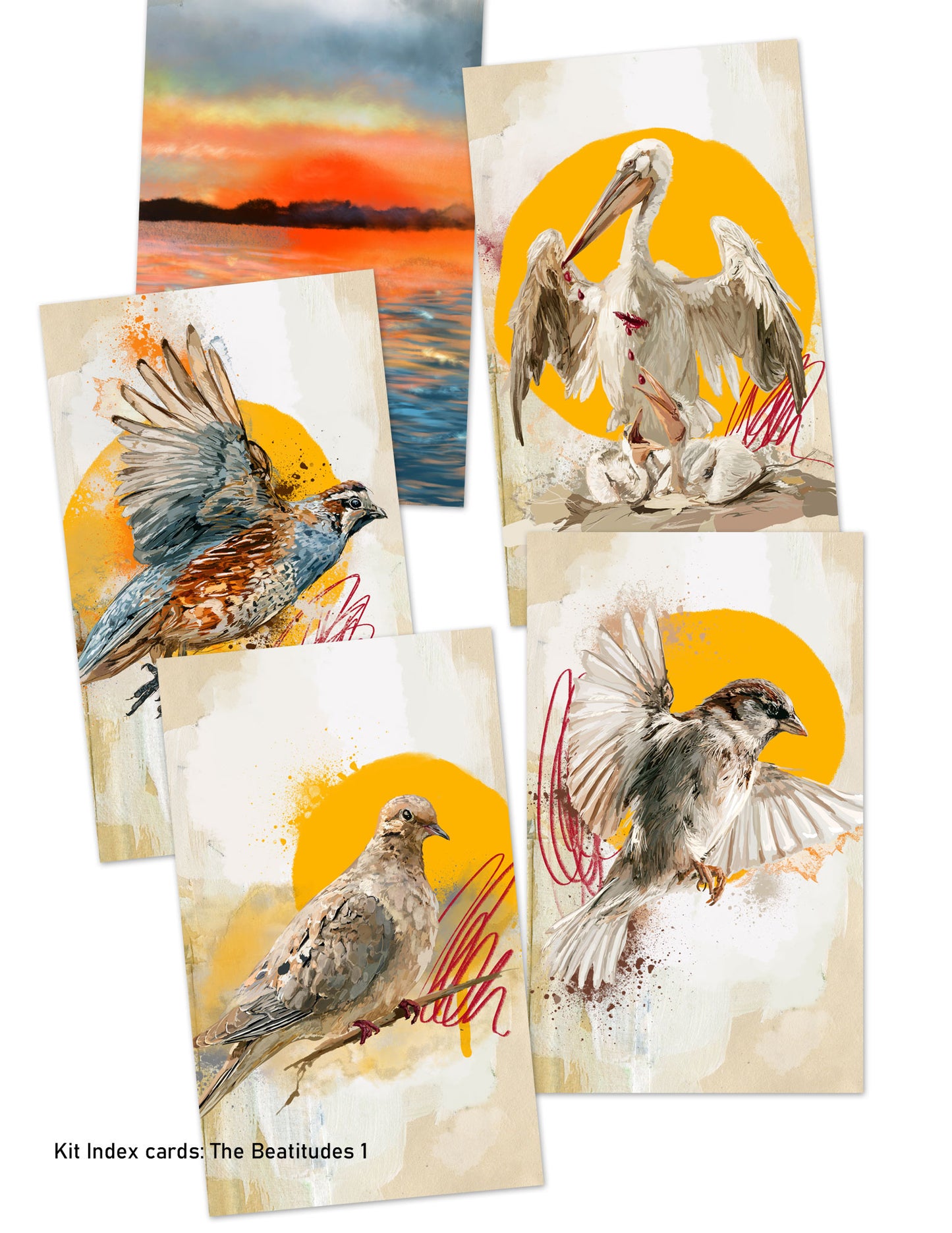 'Beatitudes 1' KIT Digital Download -Bible Journaling kit Faith Notes series