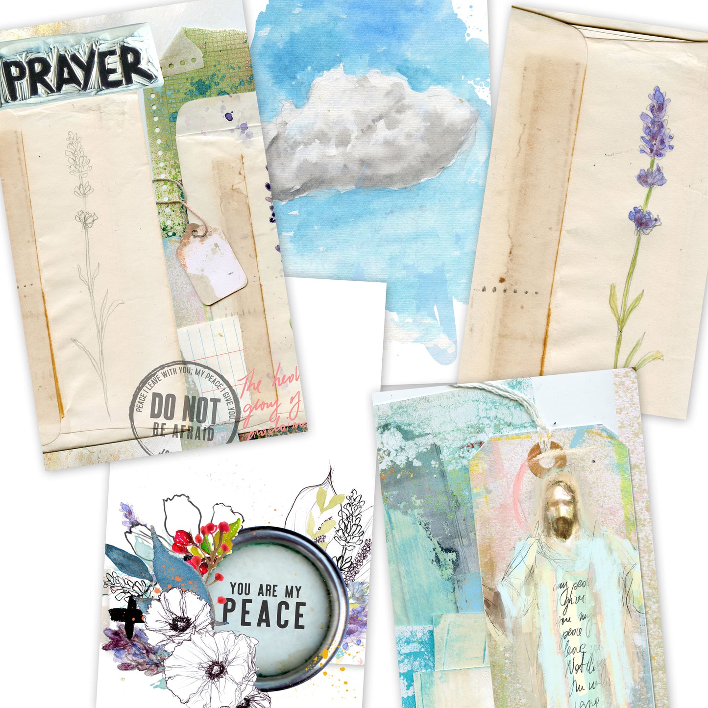 TAKE 4 - PEACE  kit for Bible Journaling