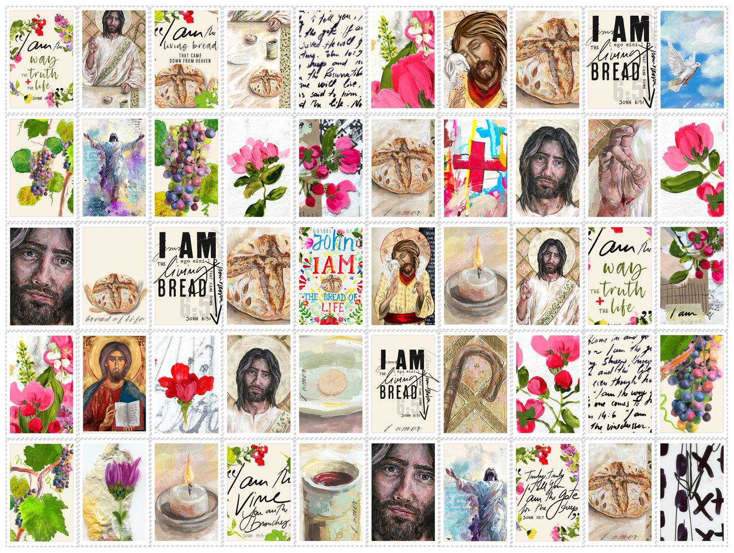 I AM sticker pack - variety stickers for Bible Journaling