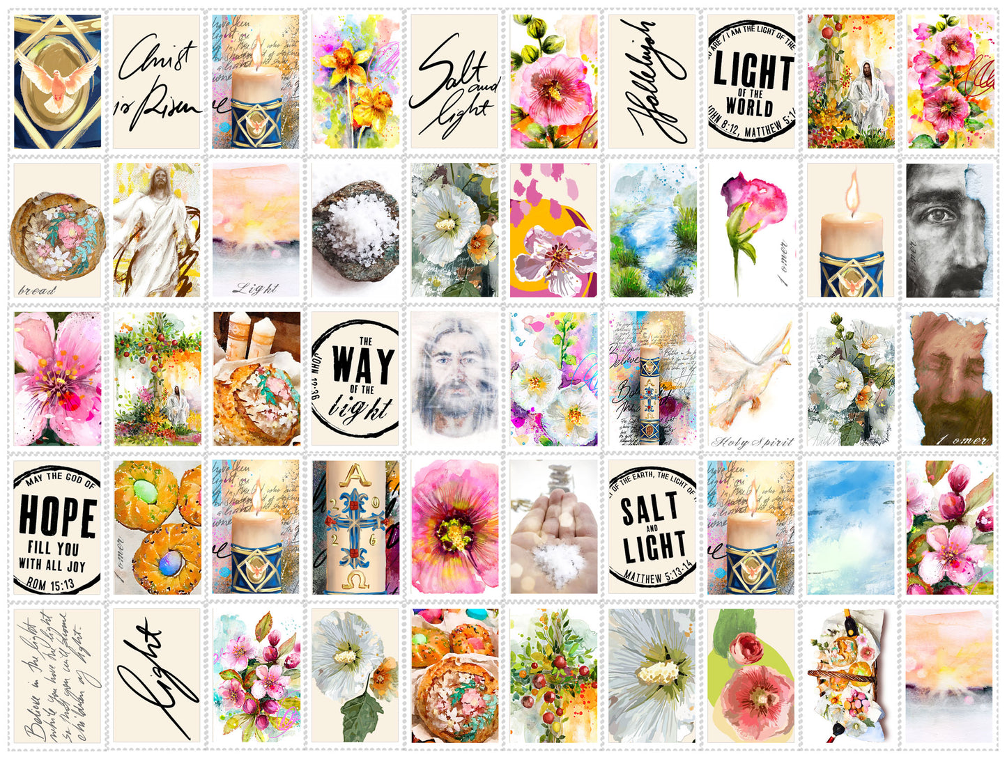 Salt & Light- Add ons DIGITAL DOWNLOAD: Journaling Stickers, Receipts and cards