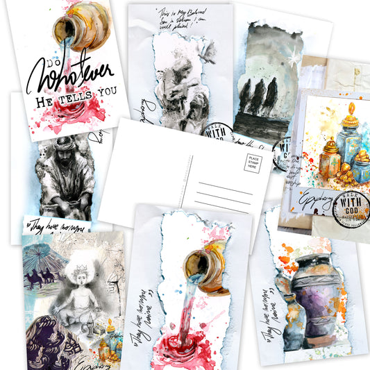 EPIPHANY POSTCARDS- set of 8 postcards