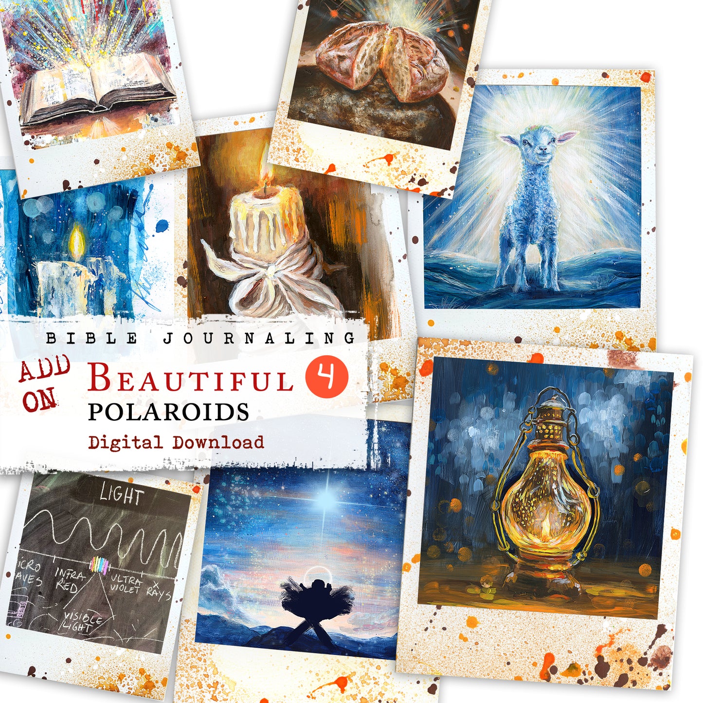 Beautiful 4: Light -  ADD ON - Polaroid images -digital download