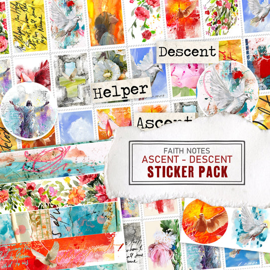 ASCENT-DESCENT sticker pack - variety stickers for Bible Journaling