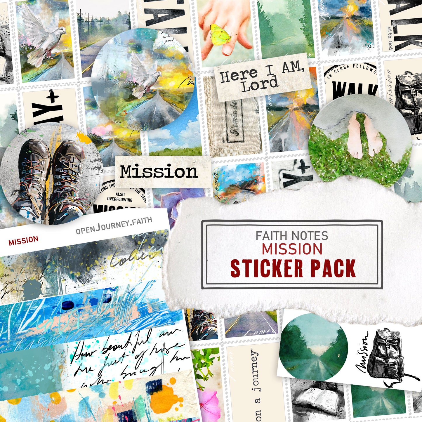 Mission- Add-ons DIGITAL DOWNLOAD: Journaling Stickers and card sets