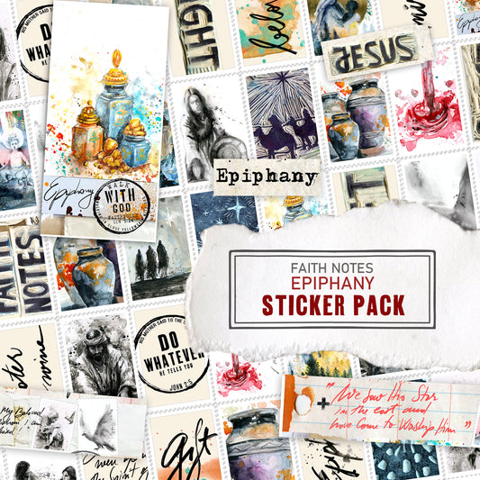 EPIPHANY sticker pack - variety stickers for Bible Journaling