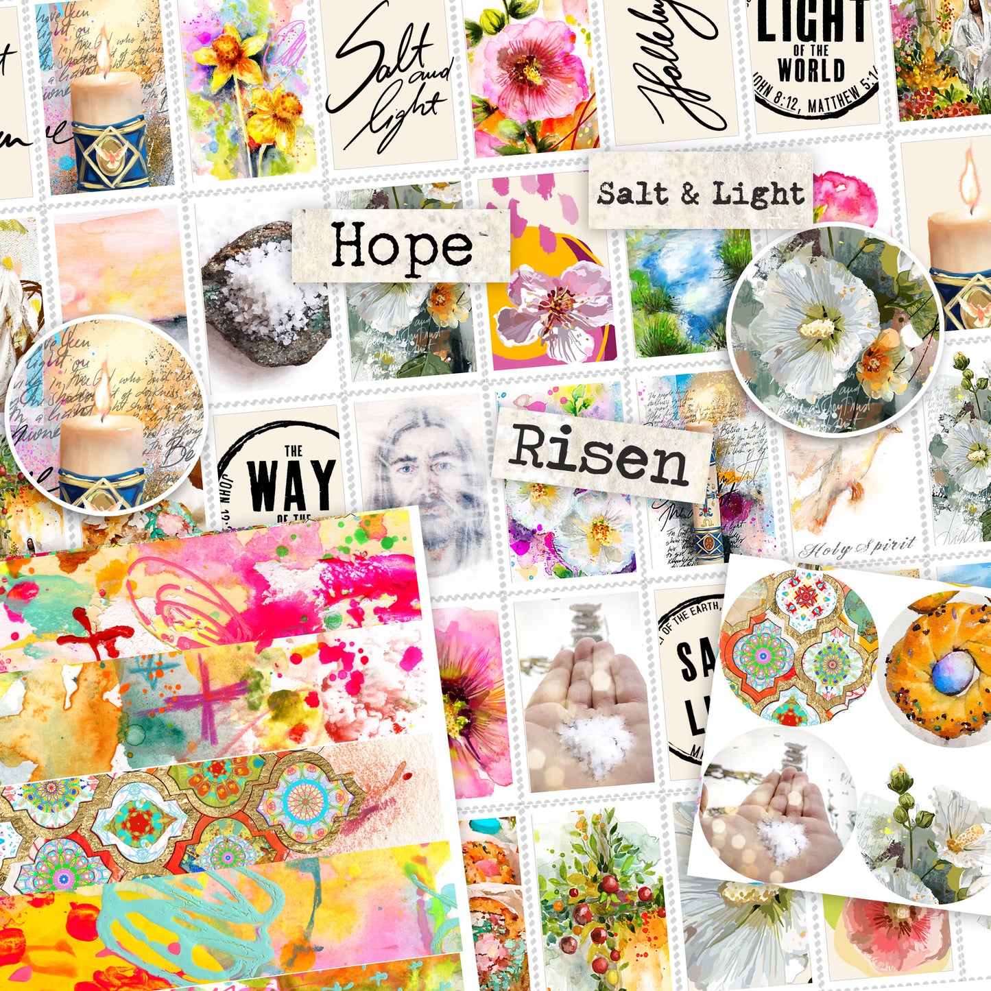 SALT AND LIGHT sticker pack - variety stickers for Bible Journaling