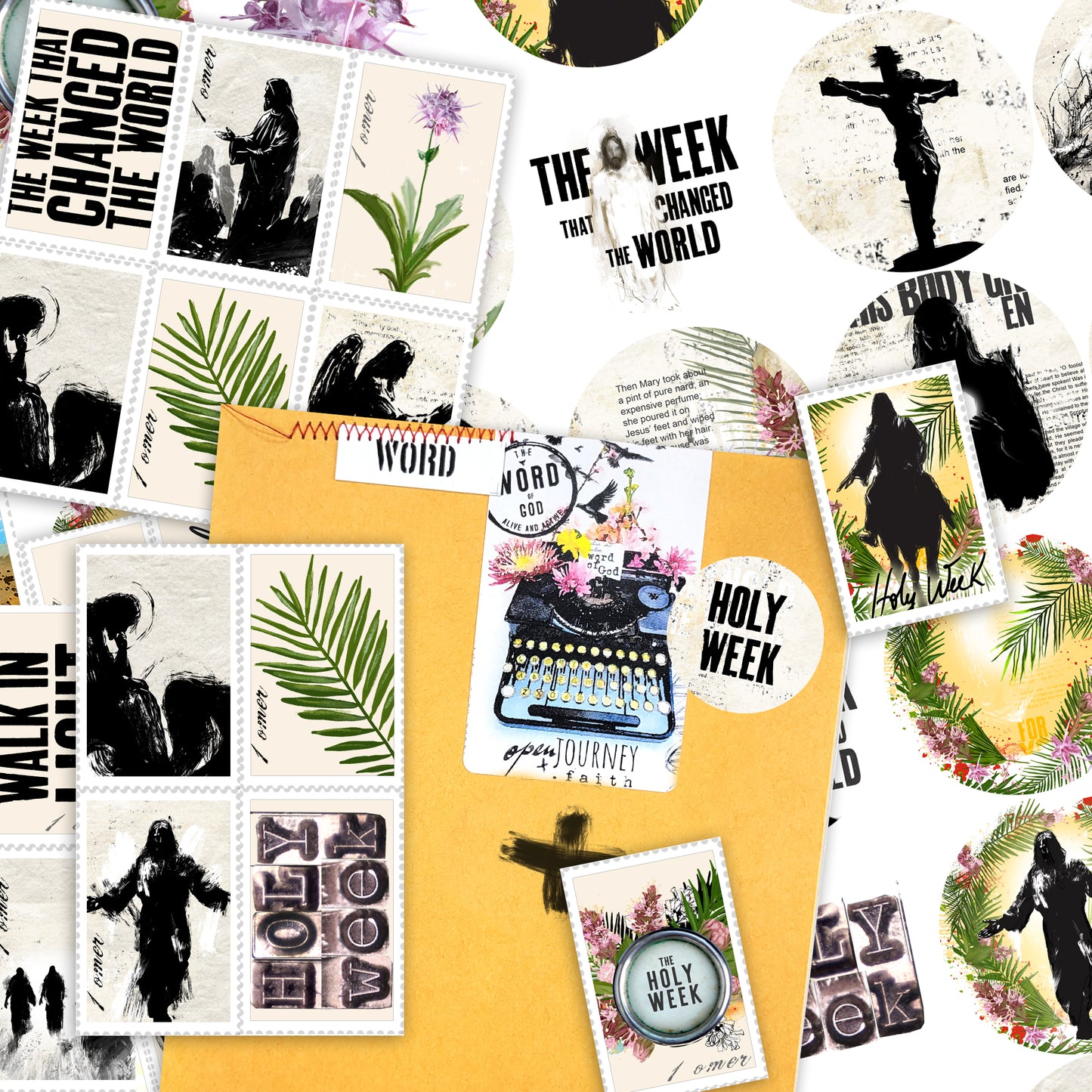 HOLY WEEK kit ADD ON sticker pack