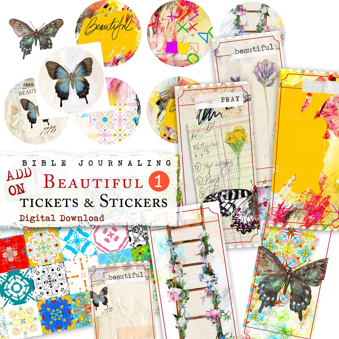 ADD ON Beautiful (Songs of Wonder) - Tickets and Stickers- digital download