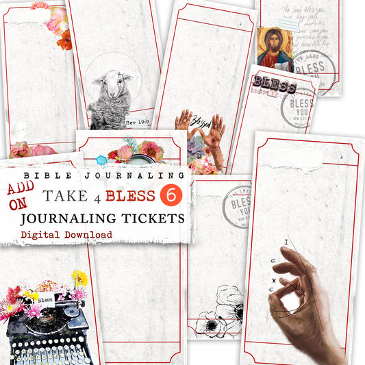 Blessed -Journaling Tickets - digital download