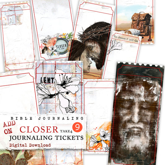 CLOSER-Journaling Tickets - digital download