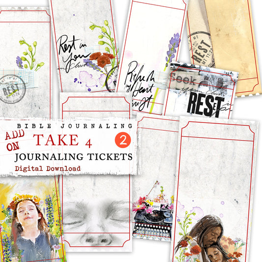 Journaling Tickets - digital download - ADD ON Rest kit