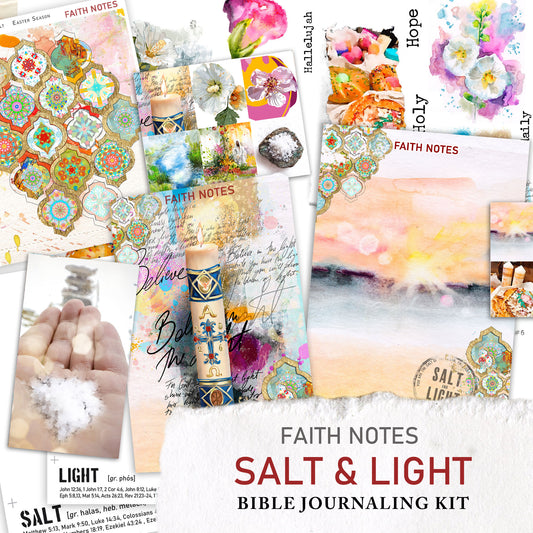 **SALT & LIGHT- kit ** for Bible Journaling - Faith Notes series