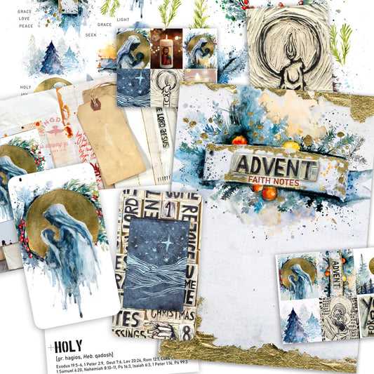 ADVENT- kit for Bible Journaling - Faith Notes series