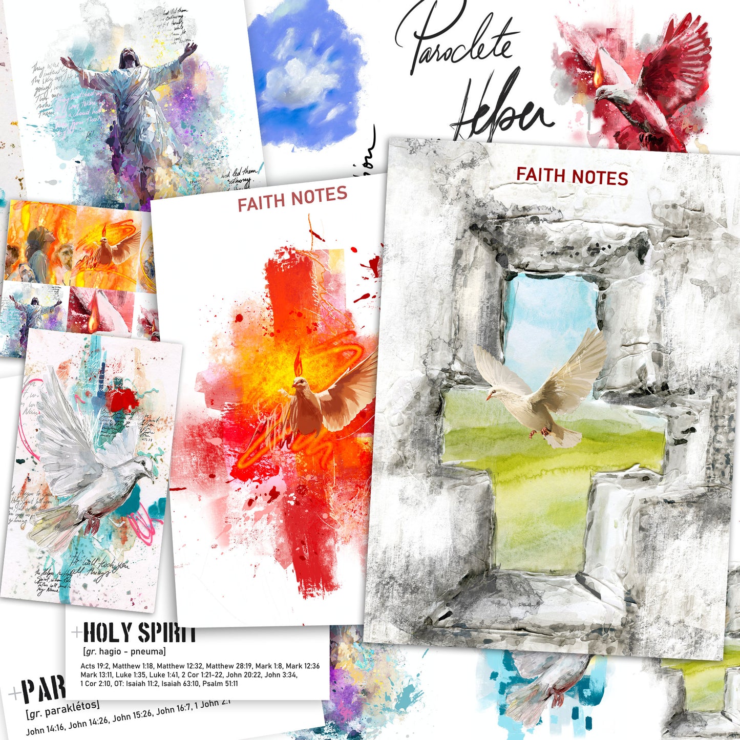 **ASCENT-DESCENT- kit ** for Bible Journaling - Faith Notes series