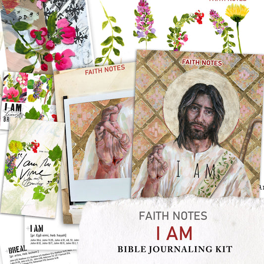 **I AM- kit ** for Bible Journaling - Faith Notes series