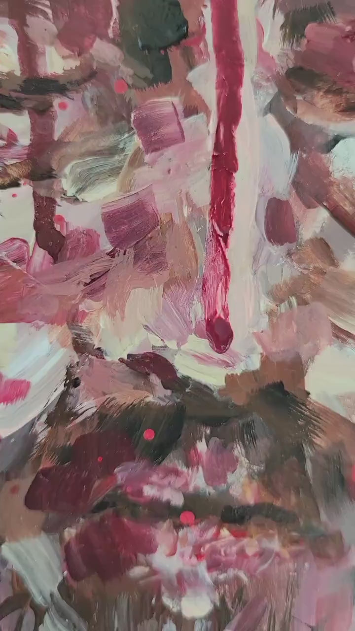 Water and blood- original acrylic painting