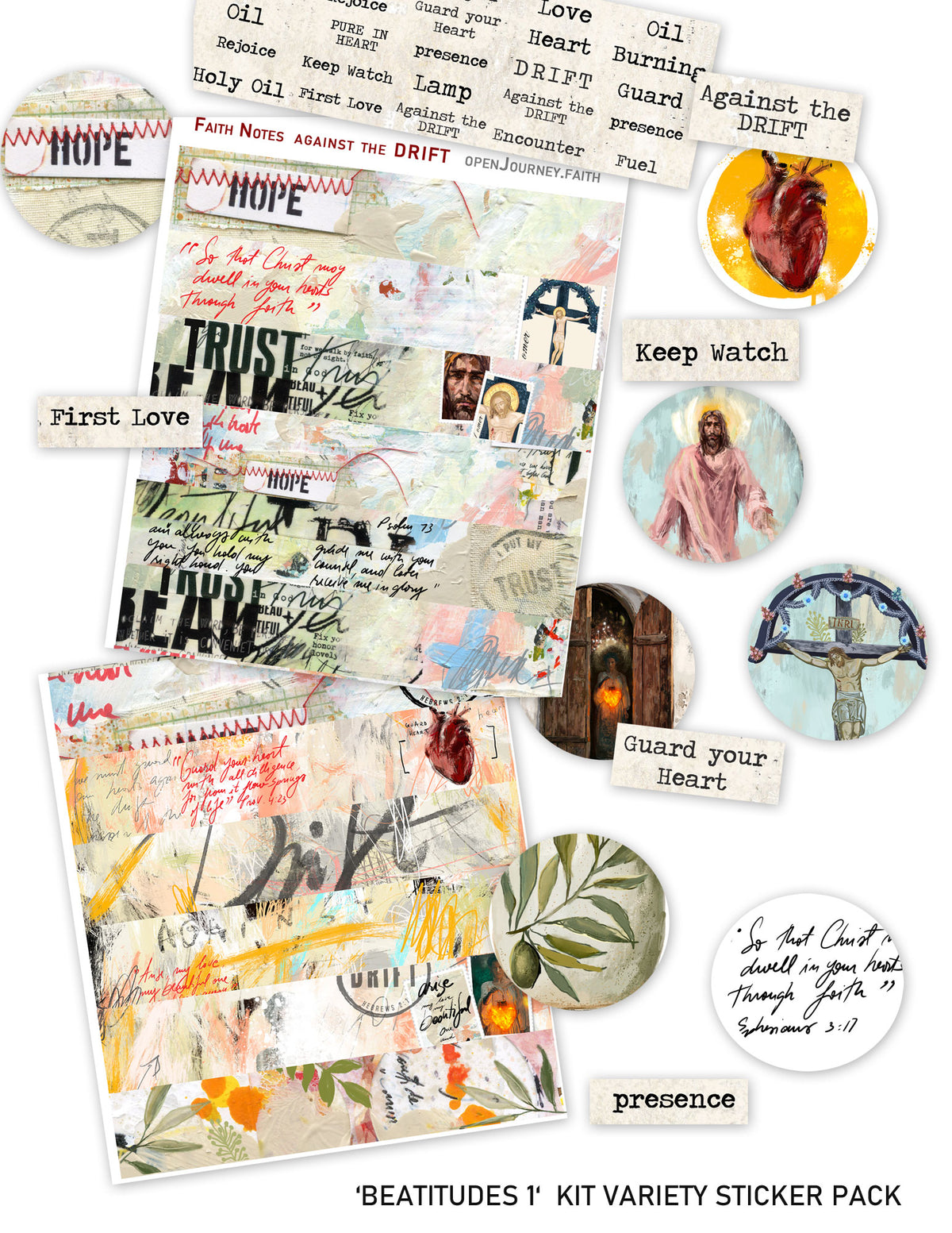 Against the Drift- Add-ons DIGITAL DOWNLOAD: Journaling Stickers and card sets