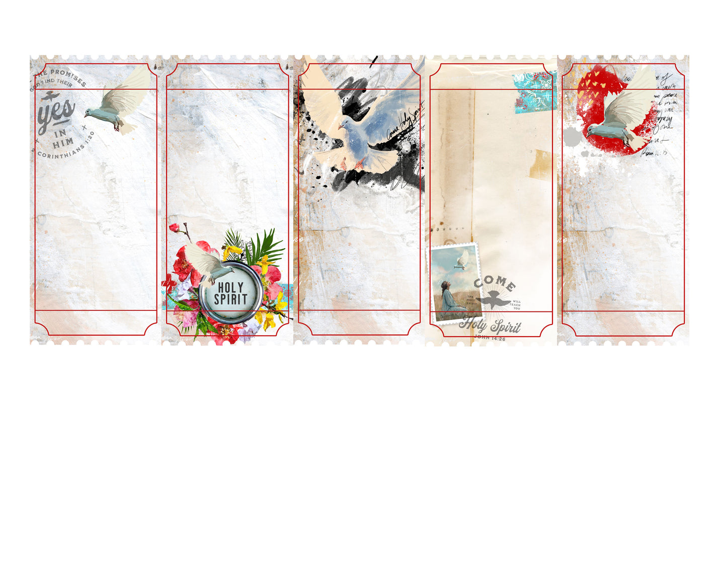 HOLY SPIRIT ADD ON kit - Journaling tickets
