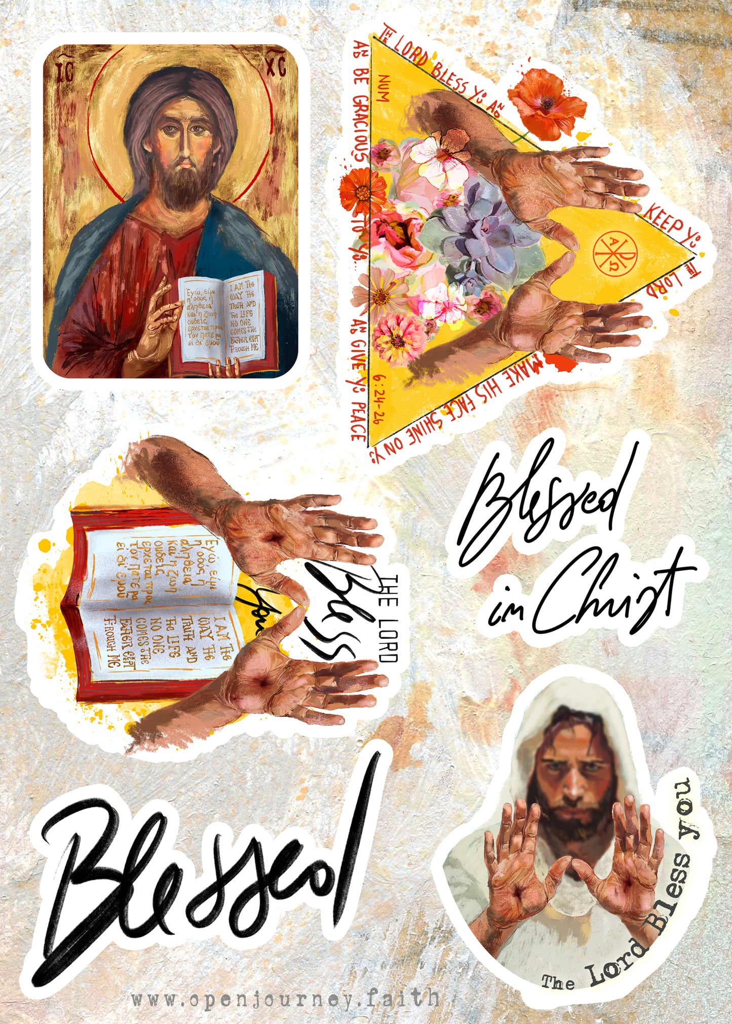 Blessed sticker sheet