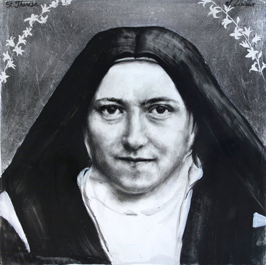 Saint Therese of Lisieux, The Little Flower- metallic print