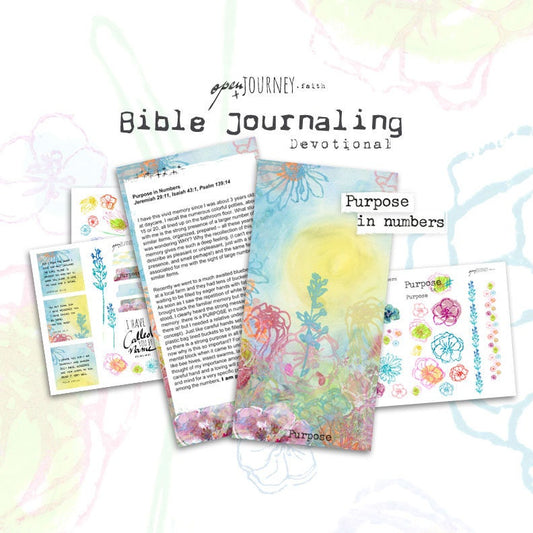 Purpose - a Bible journaling creative devotional -digital download