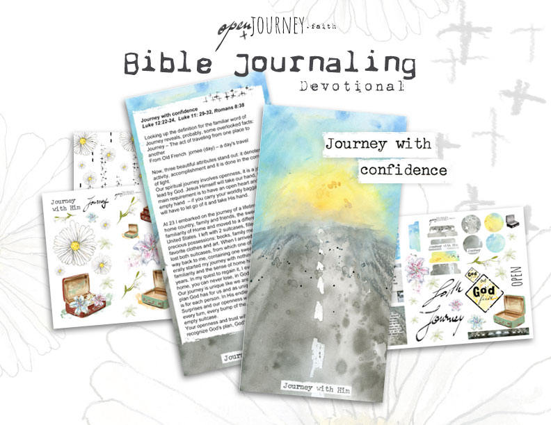 Journey with confidence - a Bible journaling creative devotional kit