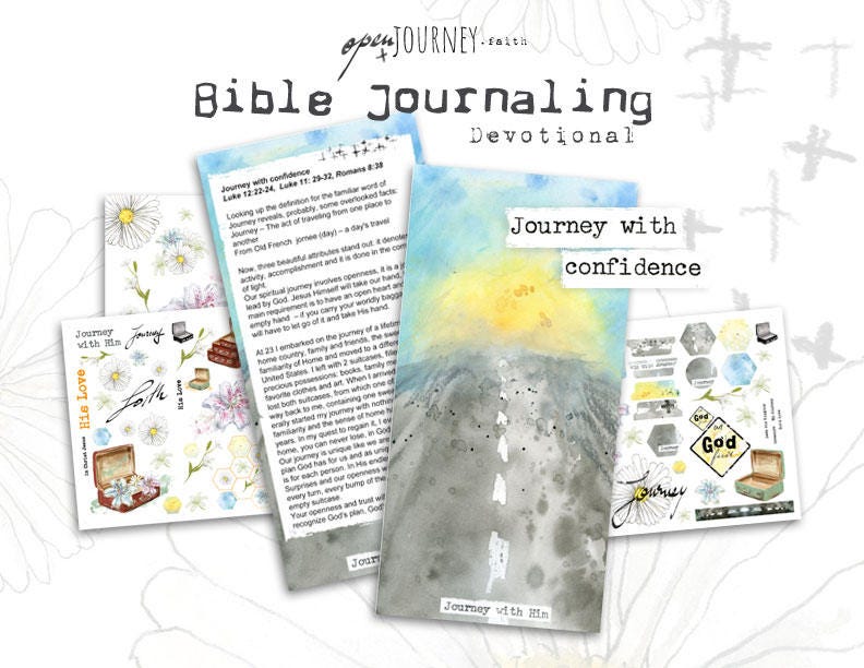 Journey with confidence - a Bible journaling creative devotional -digital download