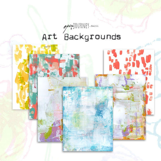 Mixed media art backgrounds - digital download for bible journaling, card making and craft