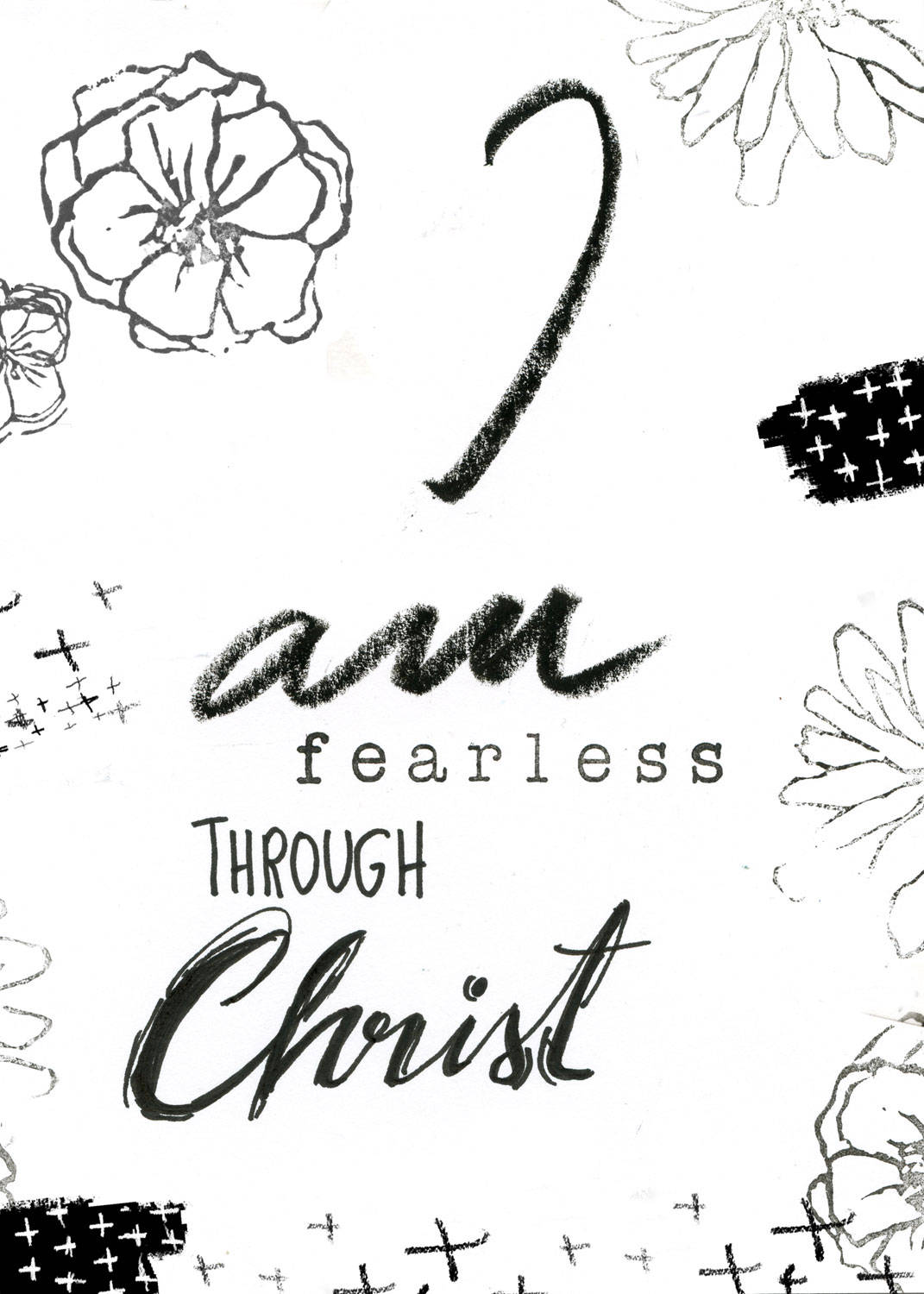 I am Fearless Note Card 5x7