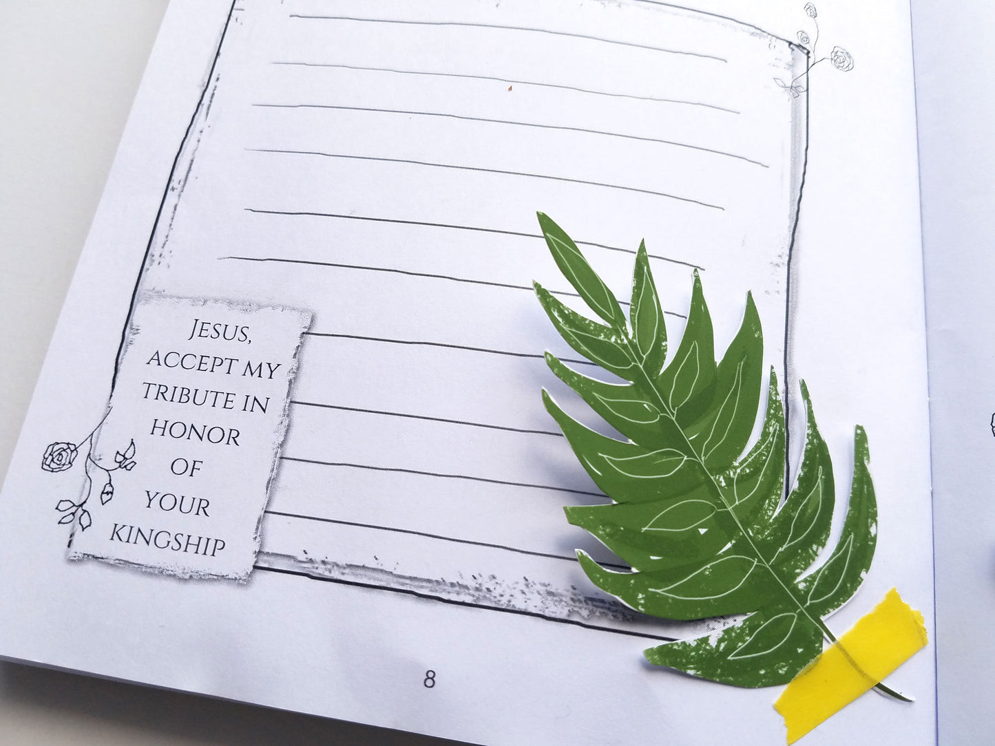 Palm leaves Illustrations - digital download for bible journaling, card making and craft