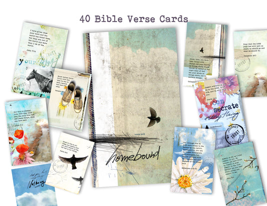 Homebound- set of 40 Bible Journaling Cards -digital download