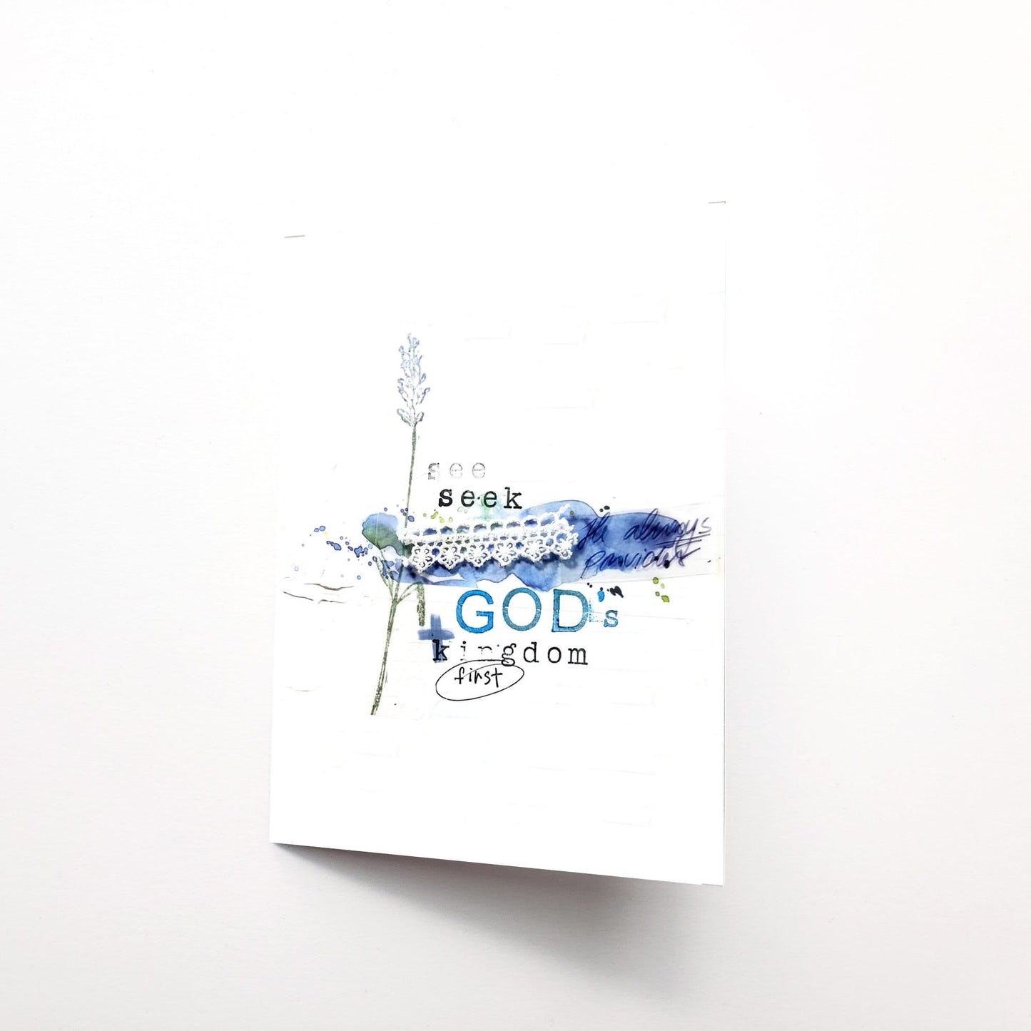 Seek God's Kingdom First Note Card 5x7