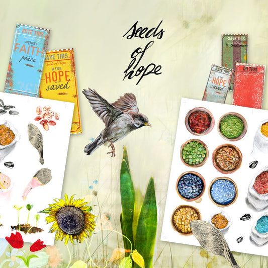 Seeds of Hope- a creative bible study, Bible journaling creative devotional - digital download