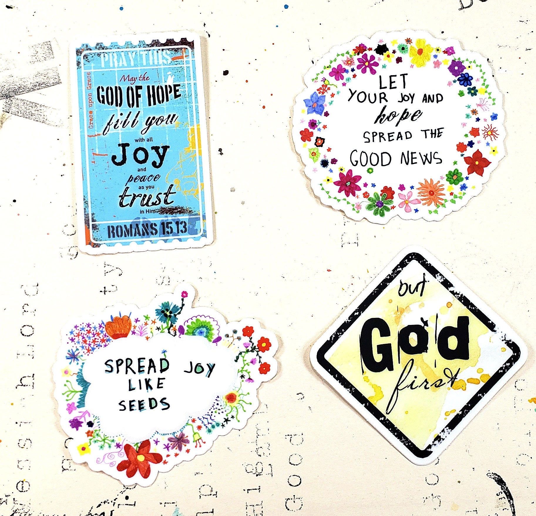 Faith sticker combo - 4 stickers