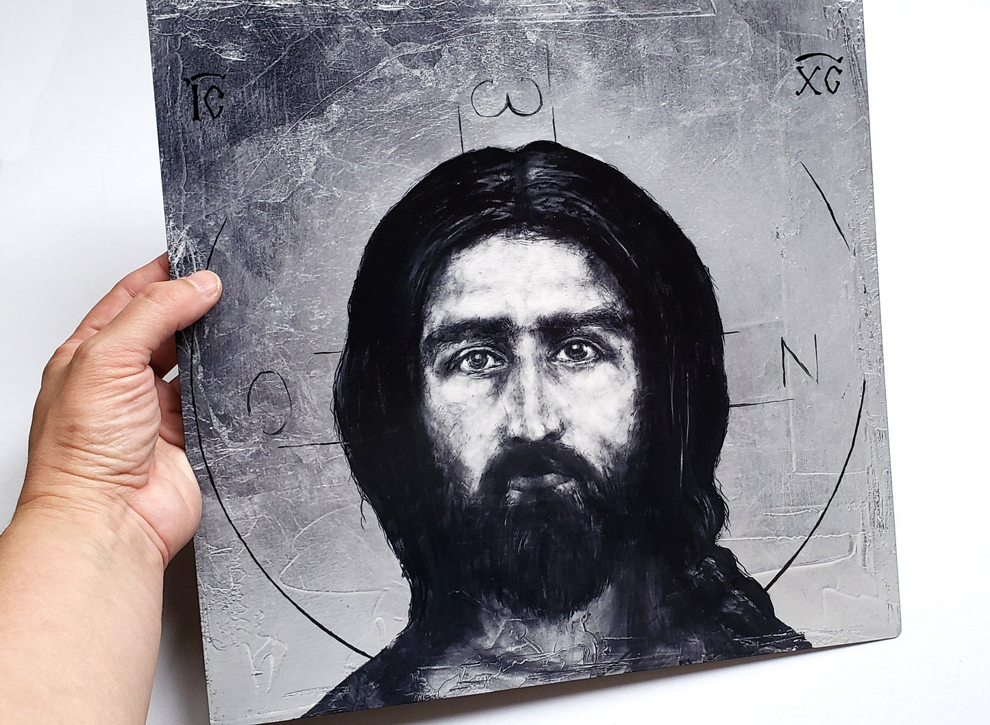 Christ Pantocrator - metal print
