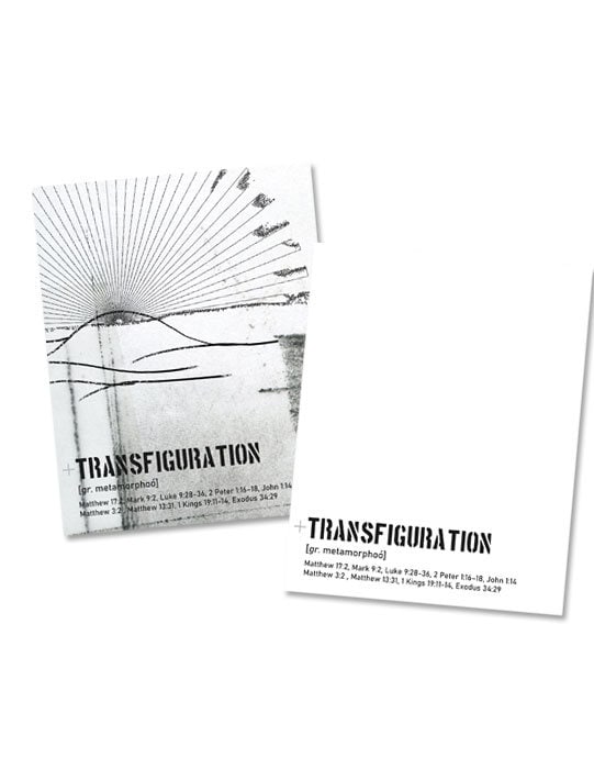 The Transfiguration- a creative bible study / Bible journaling creative devotional kit