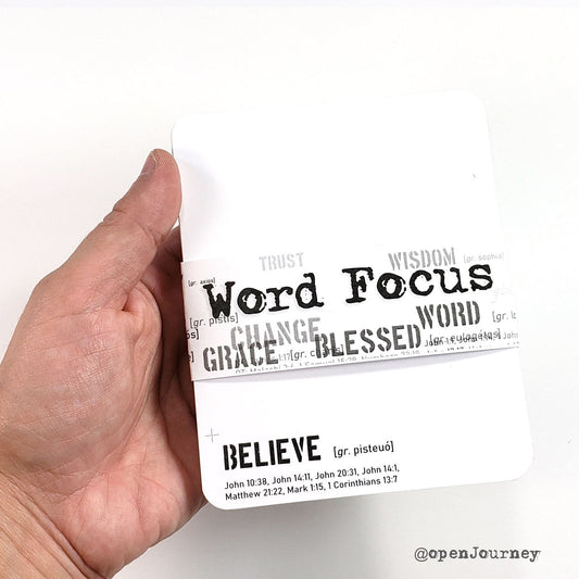 Word Focus 40 LARGE journaling card set