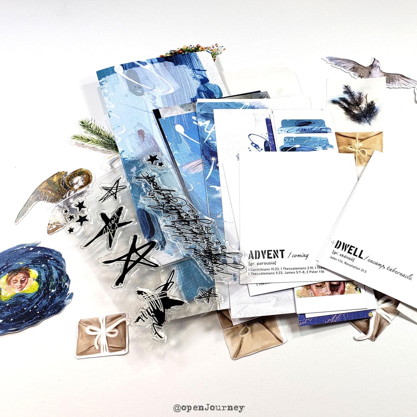 Wait for the Lord- an Advent creative bible study / Bible journaling creative devotional kit