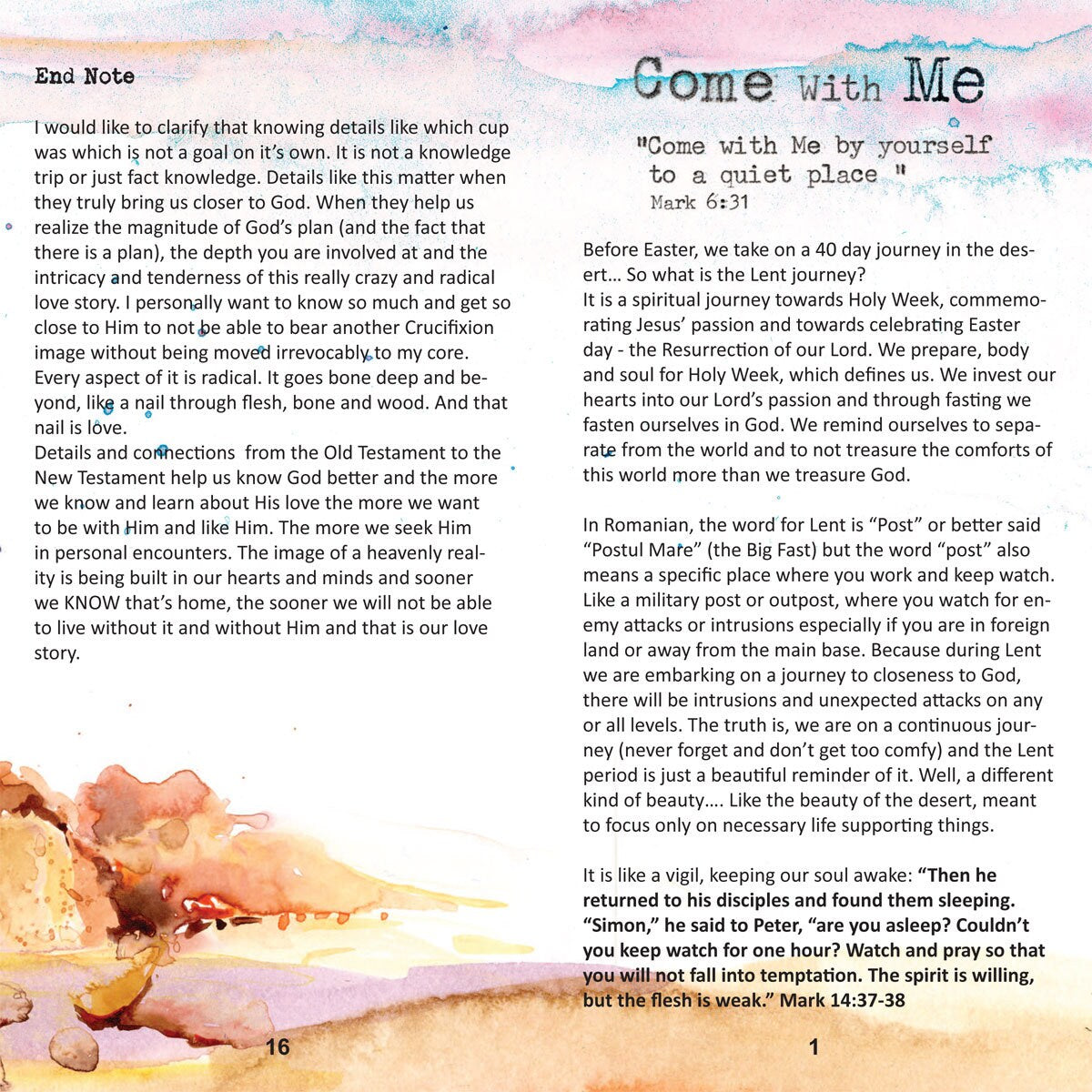 Come with Me - devotional booklet